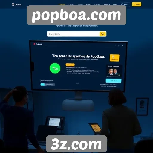 Experiência do usuário no site popboa.com